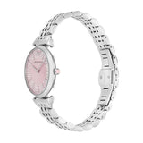 Emporio Armani Gianni T-Bar Pink Dial Silver Steel Strap Watch for Women - AR11686 Buy Now By Emporio Armani