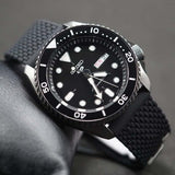 Seiko 5 Sports SKX Series Automatic Black Dial Black Silicone Strap Watch for Men - SRPD65K2 Authentic Buy Shop Now
