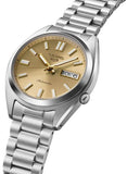 Seiko 5 Sports Automatic Gold Dial Silver Steel Strap Watch for Men - SRPL59K1 Authentic Buy Shop Now