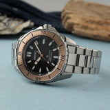 Seiko Prospex Polygonal Sea Diver Automatic Black Dial Silver Steel Strap Watch for Men - SPB485J1 Authentic Buy Shop Now