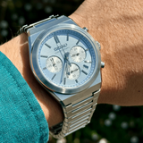 Seiko Conceptual Chronograph Ice Blue Dial Silver Steel Strap Watch for Men - SSB459P1 Authentic Buy Shop Now
