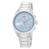 Tissot PR 100 Chronograph Light Blue Dial Silver Steel Strap Watch for Men - T150.417.11.351.00 Authentic Buy Shop Now