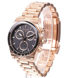 Tissot PRS 516 Chronograph Black Dial Rose Gold Steel Strap Watch for Men - T149.417.33.051.00 Authentic Buy Shop Now