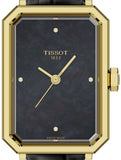Tissot SRV Black Mother of Pearl Dial Black Leather Strap Watch for Women - T160.110.36.126.00 Authentic Buy Shop Now