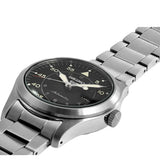 Seiko 5 Sports Flieger Automatic Black Dial Silver Steel Strap Watch for Men - SRPH27K1 Authentic Buy Shop Now