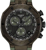 Tissot T Race Chronograph Black Dial Green Rubber Strap Watch for Men - T141.417.37.061.02 Buy Now By Tissot