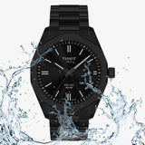 Tissot PRC 100 Solar Quartz Black Dial Black Steel Strap Watch for Men - T151.422.33.051.00 Authentic Buy Shop Now