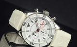 Emporio Armani Sportivo Chronograph White Dial White Rubber Strap Watch for Men - AR5947 Buy Now By Emporio Armani