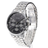 Hugo Boss Avery Chronograph Black Dial Silver Steel Strap Watch for Men - 1514157 Authentic Buy Shop Now