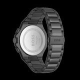 Hugo Boss Taper Chronograph Black Dial Black Steel Strap Watch for Men - 1514088 Authentic Buy Shop Now
