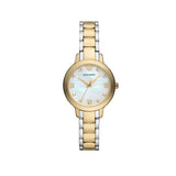 Emporio Armani Cleo Three Hand Mother of Pearl Dial Two Tone Steel Strap Watch for Women - AR11513 Buy Now By Emporio Armani