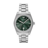 Emporio Armani Frederico Analog Green Dial Silver Steel Strap Watch for Men - AR11621 Buy Now By Emporio Armani