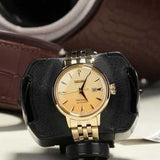 Seiko Presage Cocktail Time Automatic Diamonds Gold Dial Gold Steel Strap Watch for Women - SRE018J1 Authentic Buy Shop Now