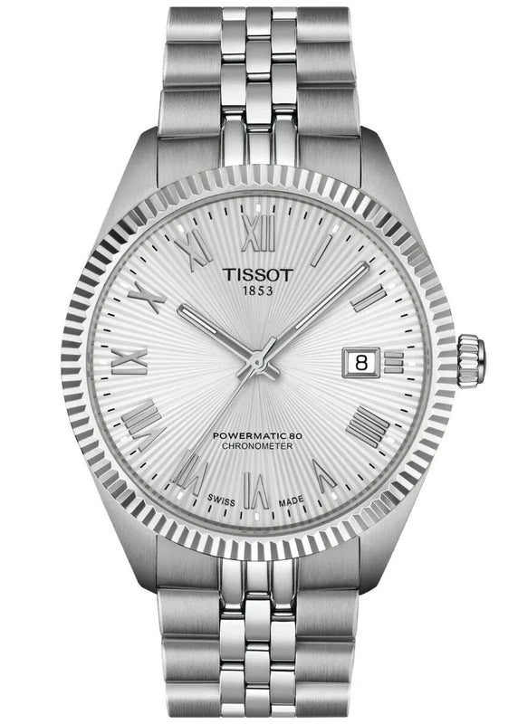 Tissot Ballade Powermatic 80 COSC Silver Dial Silver Steel Strap Watch for Men - T156.408.11.033.00 Authentic Buy Shop Now