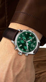 Tissot Chrono XL Classic Green Dial Brown Leather Strap Watch for Men - T116.617.16.092.00 Authentic Buy Shop Now