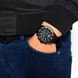 Hugo Boss Admiral Chronograph Black Dial Black Nylon Strap Watch for Men - 1513918 Authentic Buy Shop Now