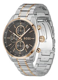 Hugo Boss Grand Prix Chronograph Grey Dial Two Tone Steel Strap Watch for Men - 1514252 Buy Now By Hugo Boss