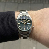 Seiko 5 Sports Automatic Green Dial Silver Steel Strap Watch for Men - SRPL57K1 Authentic Buy Shop Now