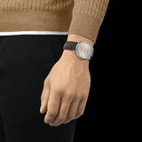 Tissot Chemin des Tourelles Automatic Powermatic 80 Ivory Dial Green Leather Strap Watch for Men - T139.407.16.261.00 Authentic Buy Shop Now