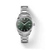 Tissot PR 100 Quartz Green Dial Silver Steel Strap Watch for Women - T150.210.11.091.00 Authentic Buy Shop Now
