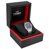 Tissot PRC 100 Solar Quartz Blue Dial Silver Steel Strap Watch for Men - T151.422.11.041.00 Authentic Buy Shop Now