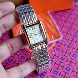 Tory Burch Eleanor White Dial Tri Tone Steel Strap Watch for Women - TBW1078 Buy Now By Tory Burch