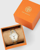 Tory Burch Collins White Dial Two Tone Steel Strap Watch for Women - TBW1306 Buy Now By Tory Burch