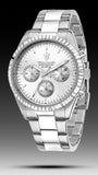 Maserati Competizione Chronograph Silver Dial Silver Steel Strap Watch for Men - R8853100041 Authentic Buy Shop Now