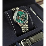 Maserati Sorpasso Chronograph Green Dial Silver Steel Strap Watch for Men - R8873624002 Authentic Buy Shop Now
