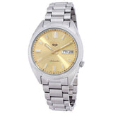 Seiko 5 Sports Automatic Gold Dial Silver Steel Strap Watch for Men - SRPL59K1 Authentic Buy Shop Now