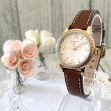 Burberry The Utilitarian White Dial Brown Leather Strap Watch for Women - BU7865 Buy Now By Burberry