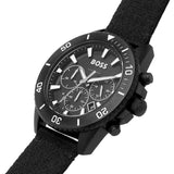 Hugo Boss Admiral Chronograph Black Dial Black Nylon Strap Watch for Men - 1513918 Authentic Buy Shop Now