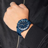 Hugo Boss Admiral Chronograph Blue Dial Blue Nylon Strap Watch for Men - 1513919 Authentic Buy Shop Now