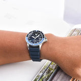 Emporio Armani World Explorer GMT Blue Dial Blue Rubber Strap Watch for Men - AR11592 Buy Now By Emporio Armani