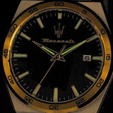 Maserati Velocità Date Blue Dial Two Tone Steel Strap Watch for Men - R8853152001 Authentic Buy Shop Now