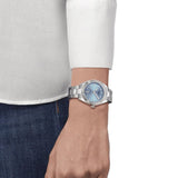 Tissot PR 100 Sport Chic Lady Blue Dial Silver Steel Strap Watch for Women - T101.910.11.351.00 Authentic Buy Shop Now