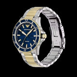 Emporio Armani World Explorer Blue Dial Two Tone Steel Strap Watch for Men - AR11682 Buy Now By Emporio Armani