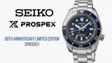 Seiko Prospex 1968 Heritage Divers GMT The Great Wave Limited Edition Blue Dial Silver Steel Strap Watch for Men - SPB509J1 Authentic Buy Shop Now