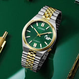 Citizen Tsuyosa 60 Automatic Green Dial Two Tone Steel Strap Watch for Men - NK0024-54X Authentic Buy Shop Now