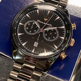 Maserati Tradizione Chronograph Black Dial Black Steel Strap Watch for Men - R8873646001 Authentic Buy Shop Now