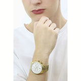Maserati Tradizione Chronograph White Dial Gold Steel Strap Watch for Men - R8873646003 Authentic Buy Shop Now