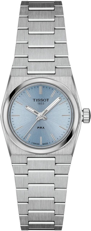 Tissot PRX Quartz Ice Blue Dial Silver Steel Strap Watch for Women - T137.010.11.351.00 Authentic Buy Shop Now