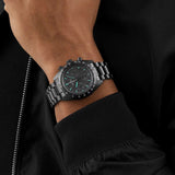 Seiko Prospex Speedtimer The Black Series Limited Edition Black Dial Black Steel Strap Watch for Men - SSC917 Authentic Buy Shop Now