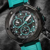 Tissot T Race Chronograph Black Dial Green Rubber Strap Watch for Men - T141.417.37.051.01 Buy Now By Tissot