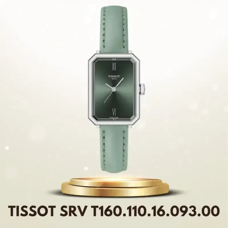 Tissot SRV Green Dial Green Leather Strap Watch for Women - T160.110.16.093.00 Authentic Buy Shop Now
