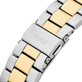 Hugo Boss Troper Chronograph Automatic Blue Dial Two Tone Steel Strap Watch for Men - 1514201 Authentic Buy Shop Now