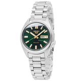 Seiko 5 Sports Automatic Green Dial Silver Steel Strap Watch for Men - SRPL57K1 Authentic Buy Shop Now