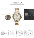 Emporio Armani World Explorer Chronograph Cream Dial Two Tone Steel Strap Watch for Men - AR11606 Buy Now By Emporio Armani