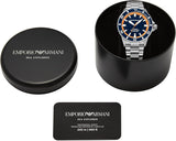 Emporio Armani Sea Explorer Blue Dial Silver Steel Strap Watch for Men - AR60090 Buy Now By Emporio Armani