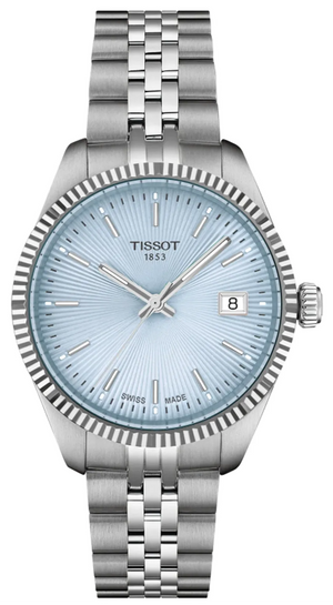 Tissot Ballade Quartz Blue Dial Silver Steel Strap Watch for Women - T156.210.11.351.00 Authentic Buy Shop Now